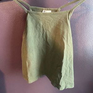 Green tank top